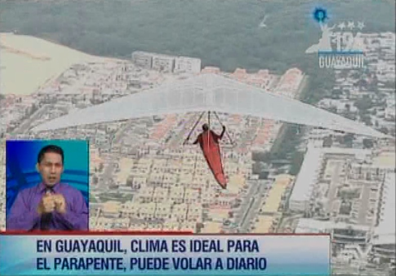 En Guayaquil también se puede practicar parapente