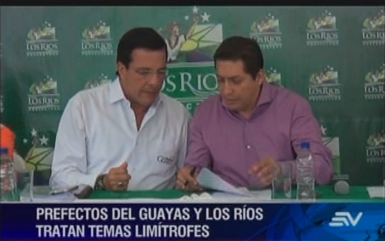 Prefectos del Guayas y Los Ríos dialogan para resolver conflictos limítrofes
