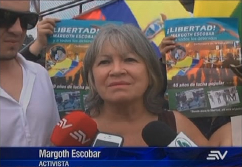 La activista Margoth Escobar recupera su libertad