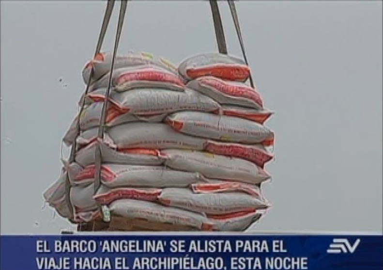 Se alista partida de “Angelina” con provisiones para Galápagos