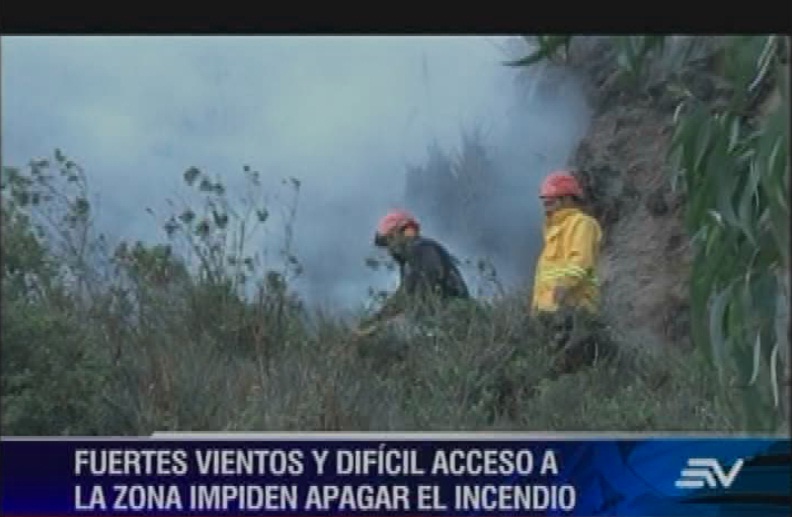 Incendio en Guano consume casi 30 hectáreas