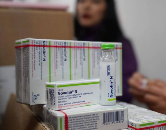 Más de 240 000 dosis de insulina llegaron a Ecuador