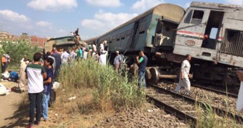 Choque de trenes en Egipto causa al menos 18 muertos y decenas de heridos