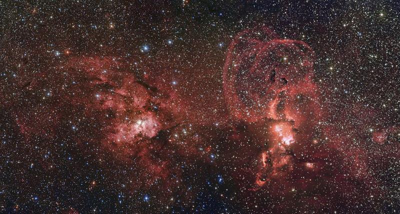 Captan nueva imagen de dos grandes cúmulos estelares en la Vía Láctea