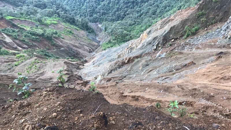 17 comunidades afectadas por deslaves en Sigchos, provincia de Cotopaxi