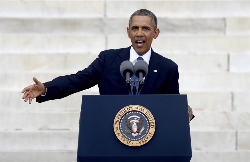 Obama habla en el aniversario del discurso de Martin Luther King