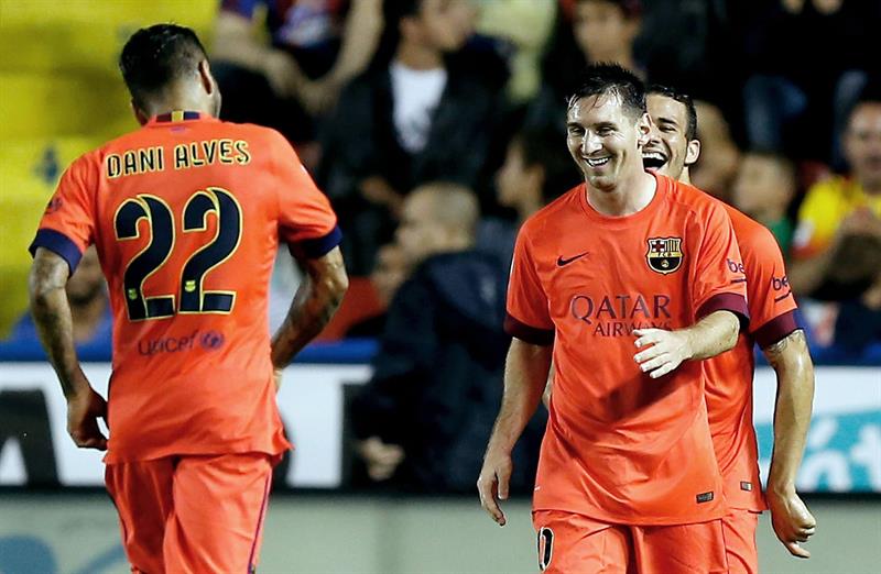 Barcelona refuerza su liderato con goleada en visita al Levante