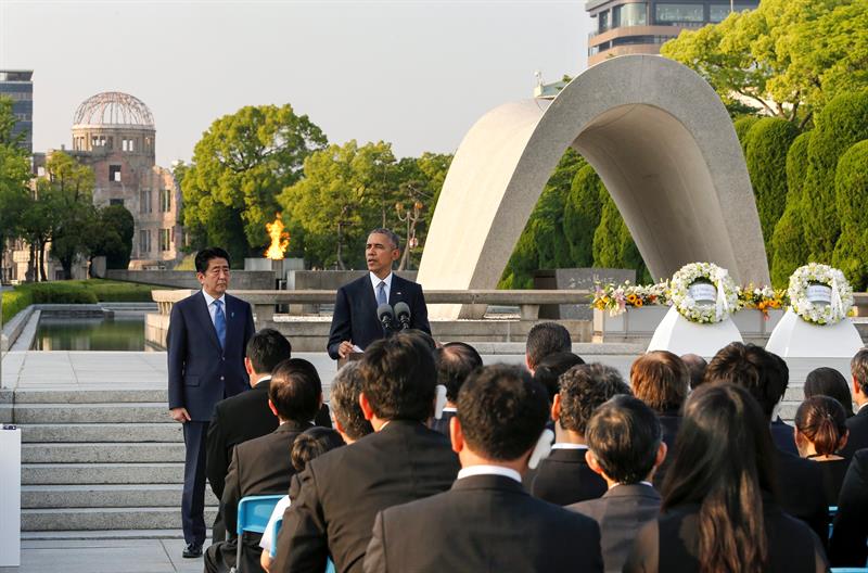 Obama: &quot;la bomba atómica lanzada sobre Hiroshima cambió el mundo&quot;