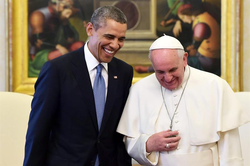 Obama le dijo al papa que &quot;es maravilloso conocerle&quot;