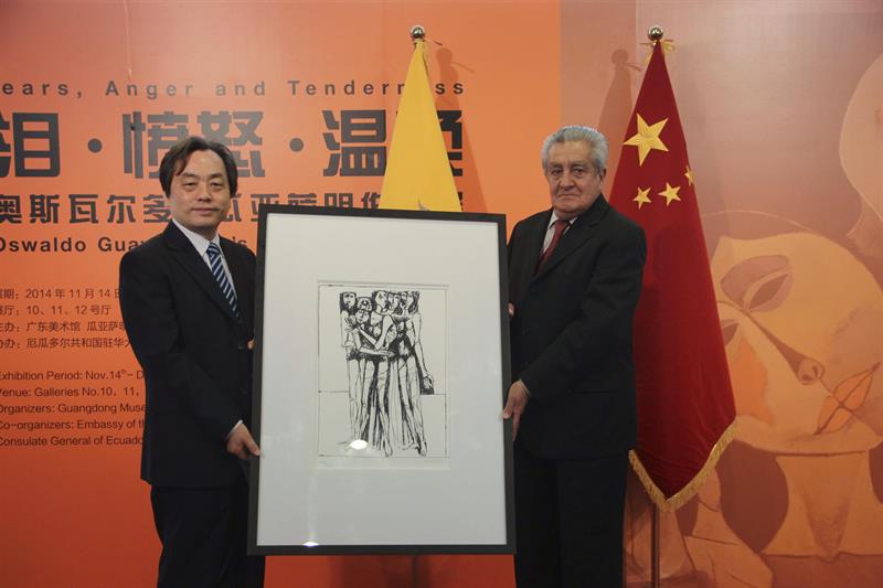 Obras de Oswaldo Guayasamín se exhiben en China