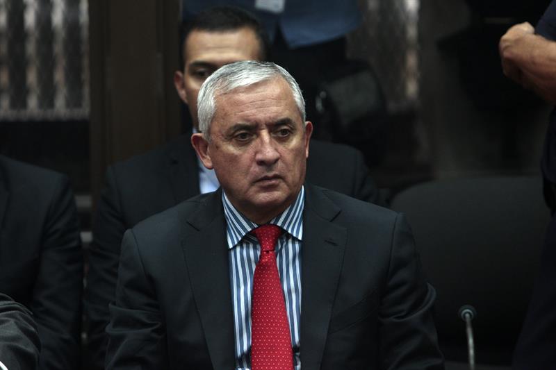 Juez reanuda la audiencia de primera declaración del expresidente de Guatemala