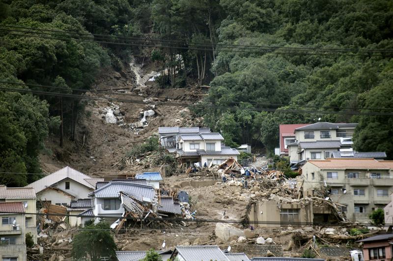 Se elevan a 39 los fallecidos en Japón por las lluvias torrenciales