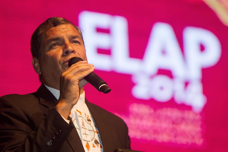 Correa pide a EE.UU. &quot;dejar en paz&quot; a Latinoamérica durante encuentro de izquierdas