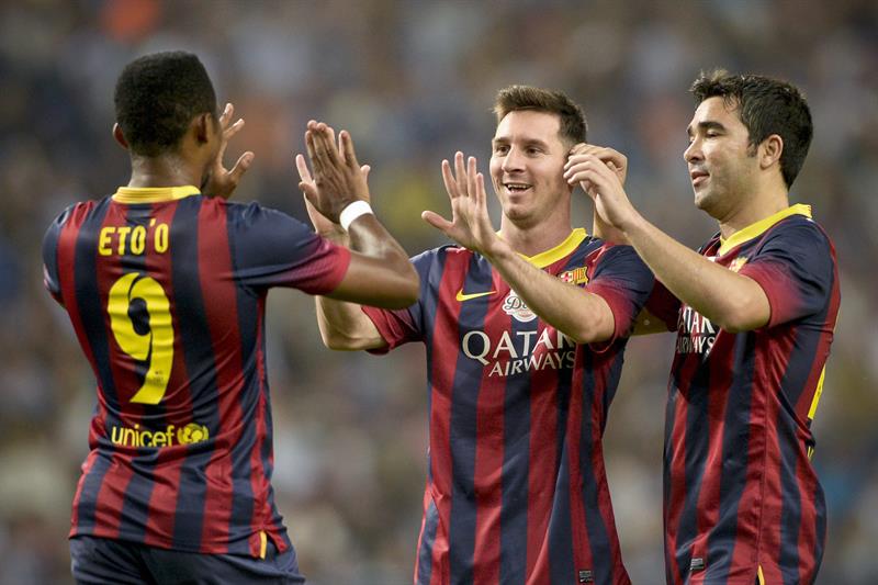 Messi y otras estrellas del fútbol brillaron en la despedida de Deco