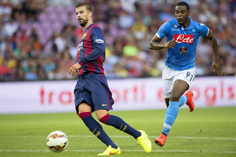 Nápoles gana 1-0 al Barcelona en amistoso disputado en Ginebra