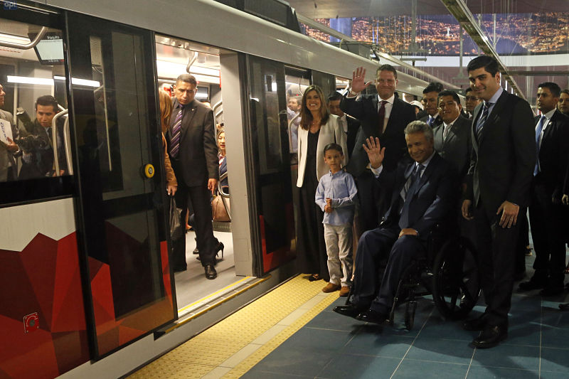 Dos ecuatorianos son responsables del primer viaje del Metro de Quito