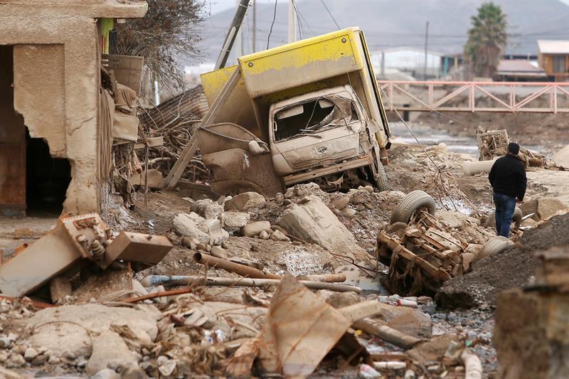 Baja a 85 el número de desaparecidos por aluviones en el norte de Chile