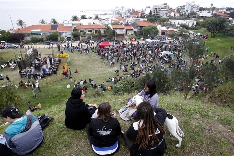 Uruguayos exhiben orgullosos marihuana &quot;liberada&quot;