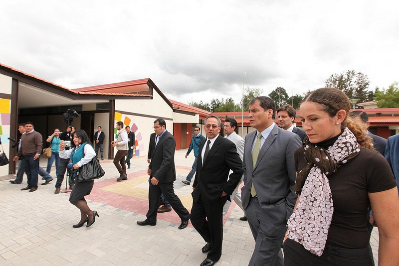 Correa asistió al inicio académico de la Universidad Nacional de Educación