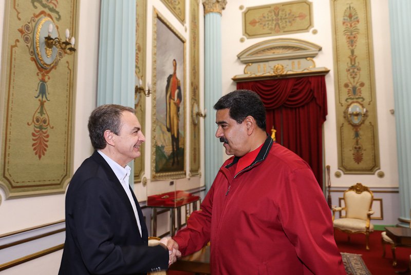 Rodríguez Zapatero se reúne con Maduro para reactivar diálogo en Venezuela
