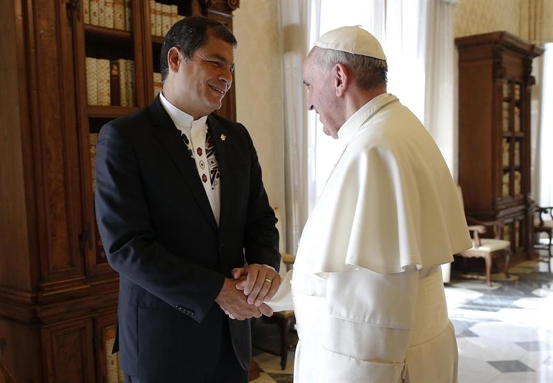 América Latina y los indígenas centraron la audiencia del papa Francisco a Correa