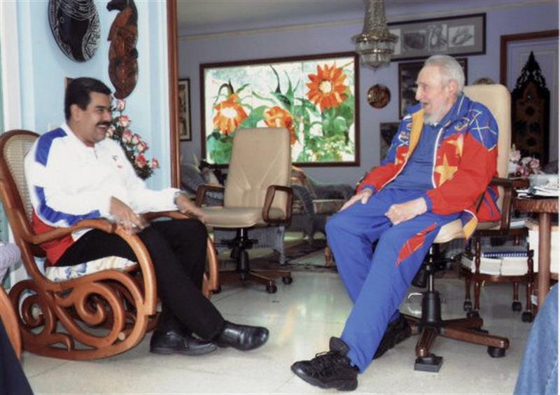 Fidel Castro recibió ayer visita de Maduro