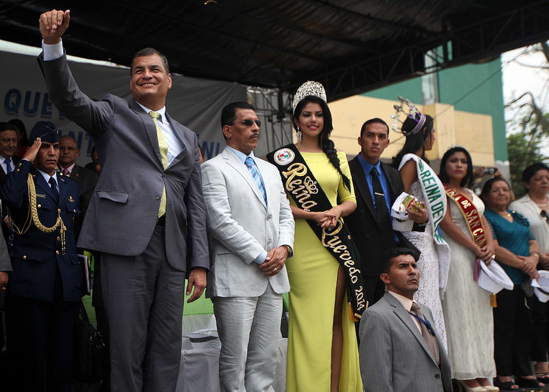 Correa conmemoró los 71 años de cantonización de Quevedo