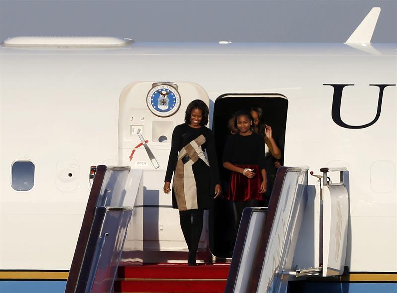 Michelle Obama llegó a Pekín para limar asperezas con China