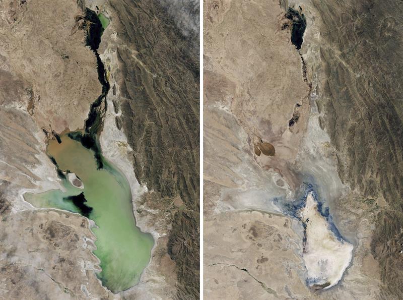 Un satélite confirma la &quot;evaporación completa&quot; del lago Poopó de Bolivia