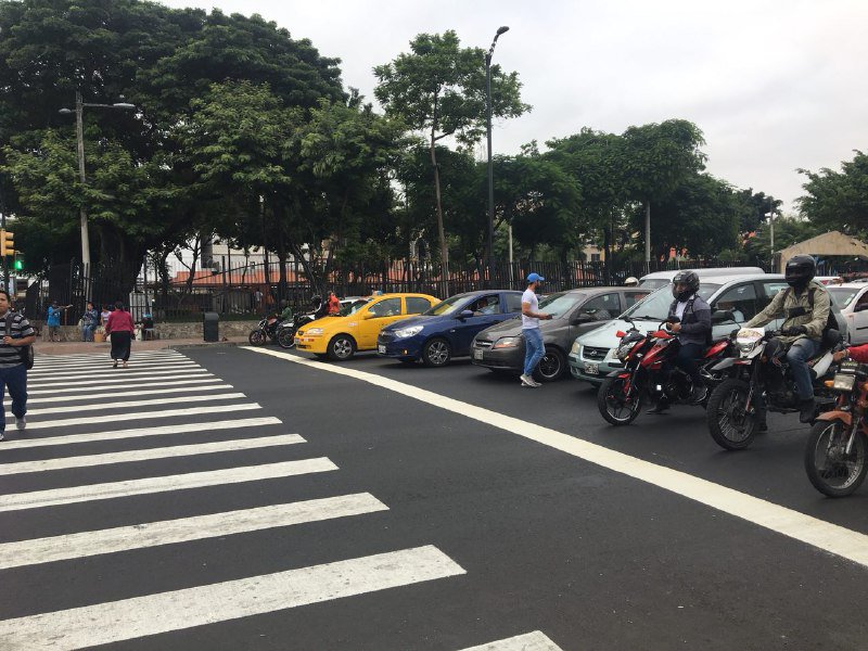 4 multas por bloquear intersecciones en Guayaquil