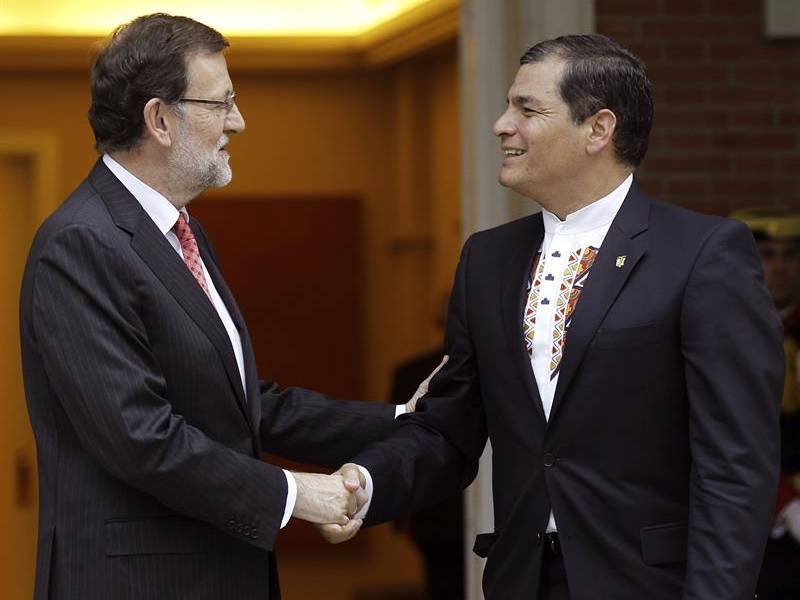 Rajoy reitera su apoyo al acuerdo comercial entre Ecuador y la UE