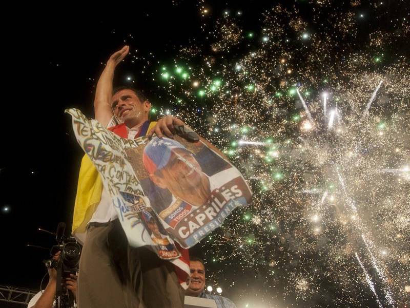 La campaña de Capriles en el feudo de Chávez
