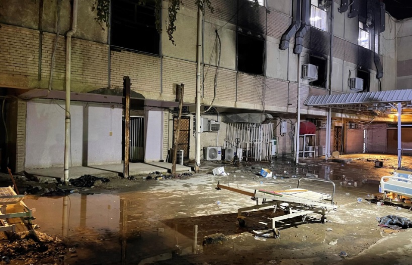 Irak: 82 muertos tras explosión e incendio en hospital COVID
