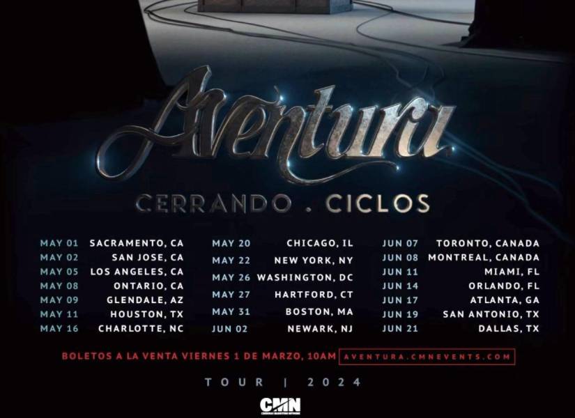 Fechas de la gira 'Cerrando Ciclos' de Aventura y Romeo Santos