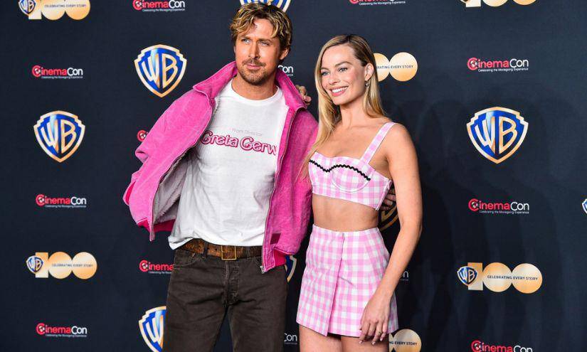 Ryan Gosling y Margot Robbie en Cinemacon 2023