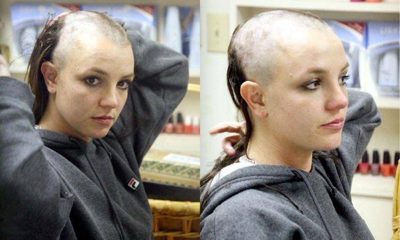 En febrero de 2007 el mundo quedó completamente impactado al ver cómo la artista que lucía una hermosa cabellera, decidió raparse sin dar a conocer los motivos
