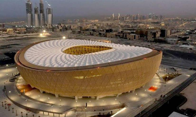 El estadio Lusail de Catar, el más grande de los estadios cataríes para el Mundial.