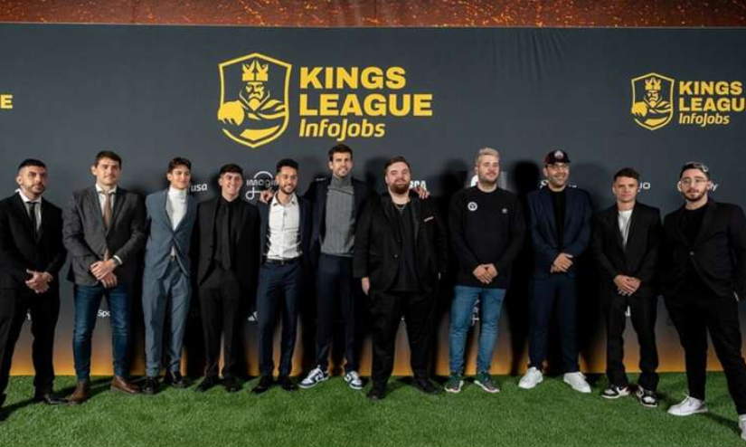 Gerard Piqué junto a los demás presidentes de Kings League.
