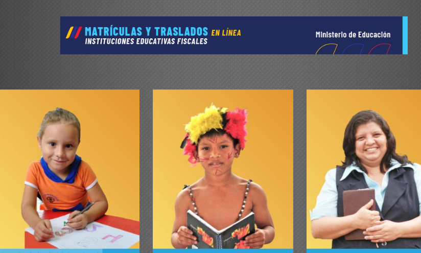 Captura de la página web Juntos Educación.