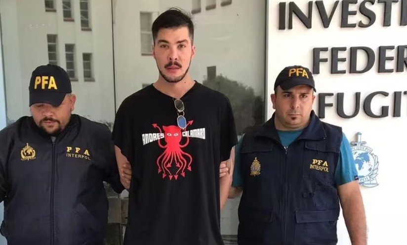 Dan Masciarelli capturado por la Policía Federal Argentina (PFA).