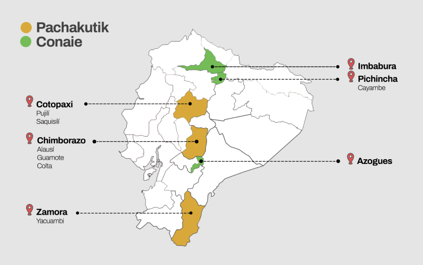 La Conaie y Pachakutik harán su campaña por el NO en la Consulta Popular y referéndum. Las organizaciones ya delinean sus estrategias en territorio. La Conaie y Pachakutik harán su campaña por el NO en la Consulta Popular y referéndum. Las organizaciones ya delinean sus estrategias en territorio.