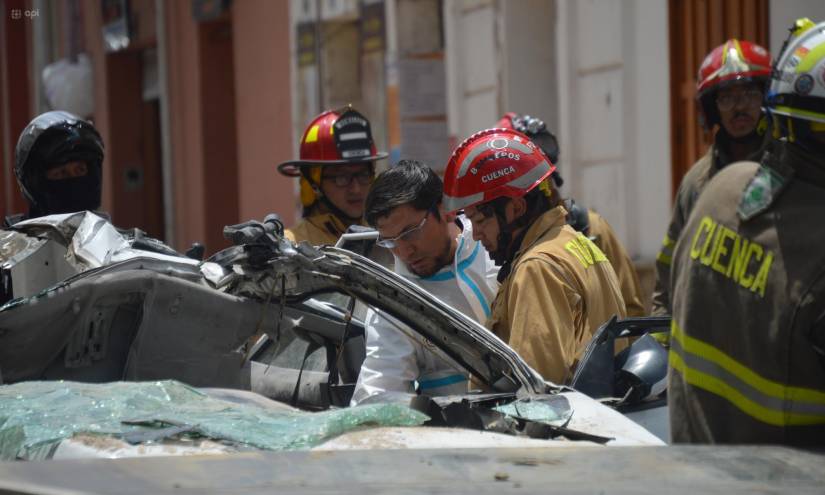 Bomberos de Cuenca y demás rescatistas atendieron la emergencia.