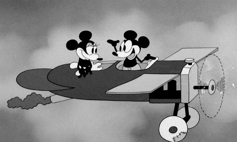 Mickey Mouse en el cortometraje Plane Crazy