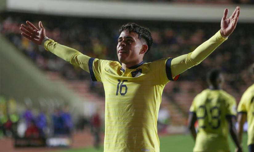 Kendry Páez anotó el primer gol de Ecuador ante Bolivia por las Eliminatorias al Mundial 2026.