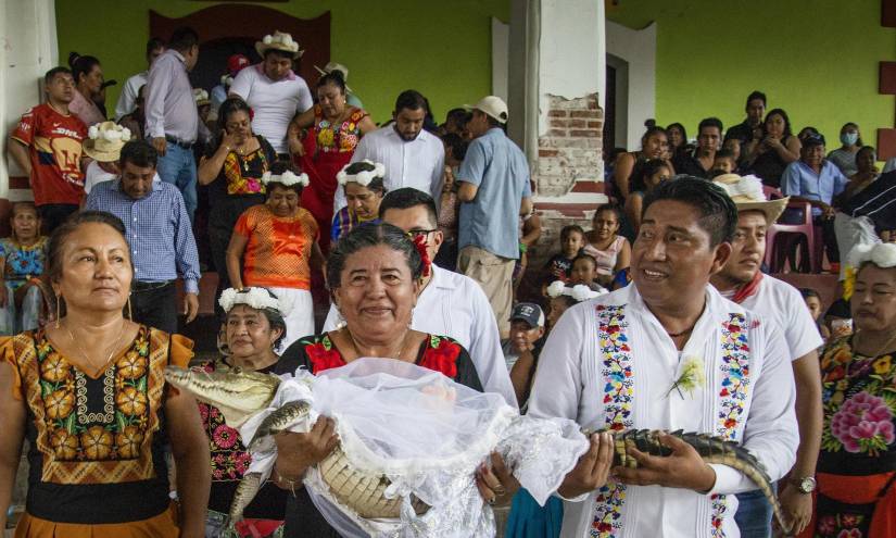 Un alcalde mexicano se casó con una novia lagarto, ¿de qué se trata el ritual?