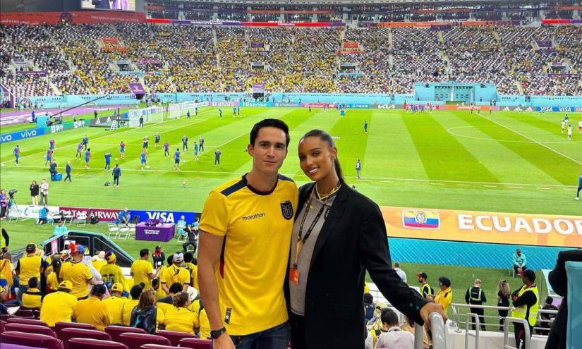 Famosos que apoyaron a Ecuador desde las gradas del Mundial Qatar 2022 en partido contra Senegal