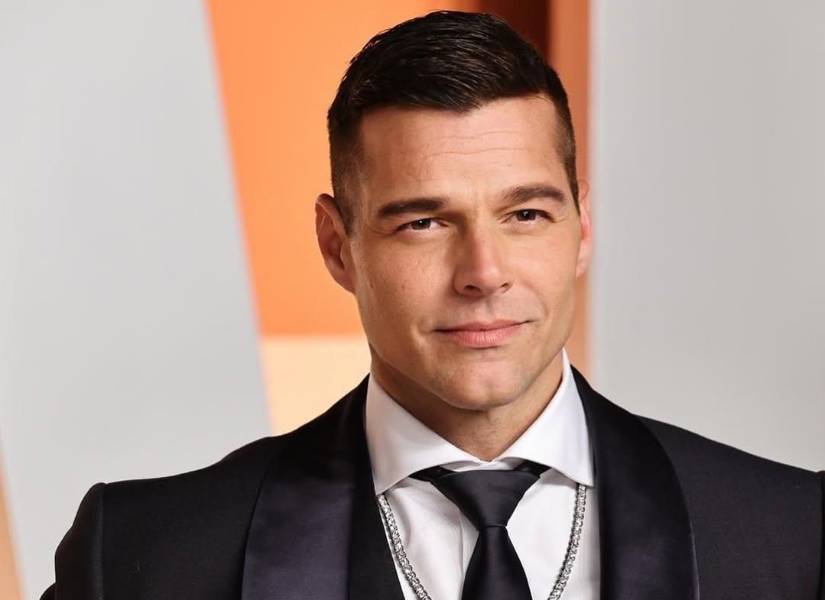 Ricky Martin en la pasarela de los premios Óscar. Ricky Martin en la pasarela de los premios Óscar.