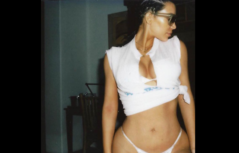 La versión de Kim Kardashian sobre las fotos que la dejaron en ridículo