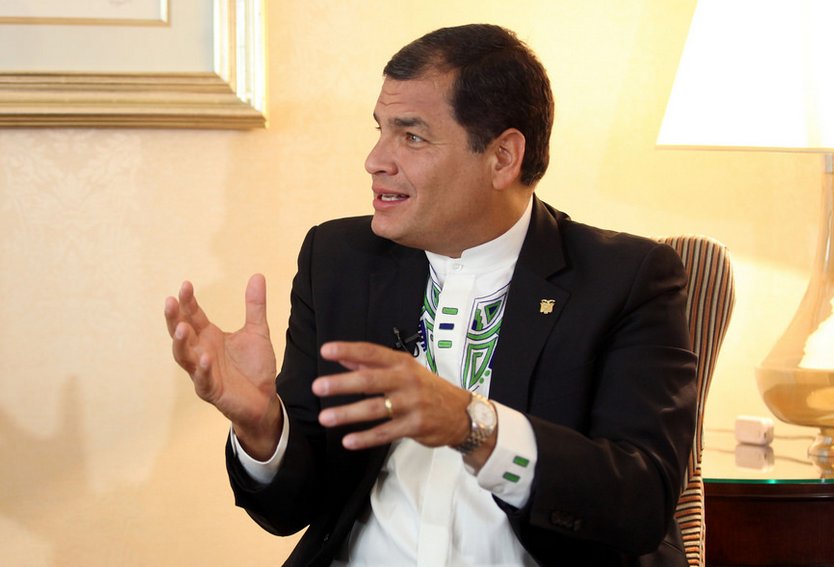 Correa celebra el inicio del diálogo entre Gobierno y oposición en Venezuela