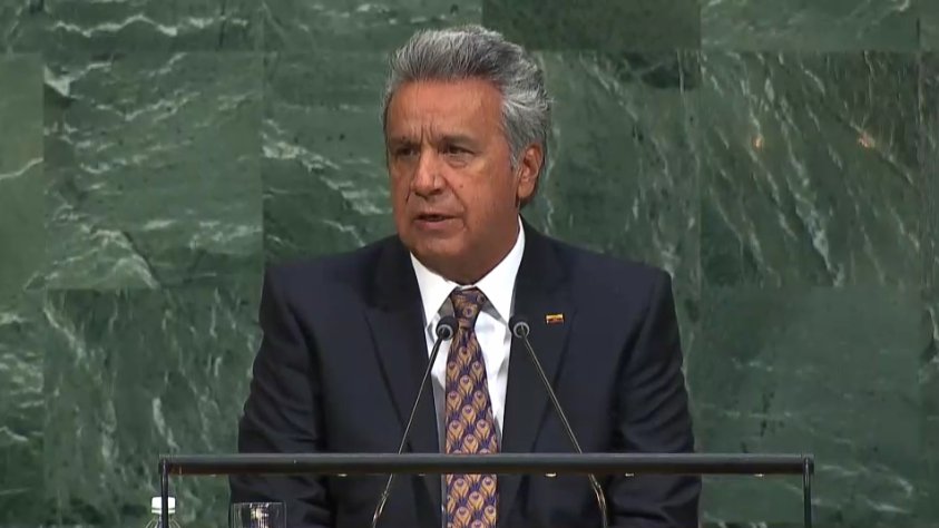 Presidente Moreno eleva plan “Toda una vida” ante Asamblea General de la ONU